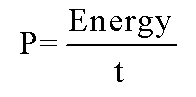 P = Energy / t
