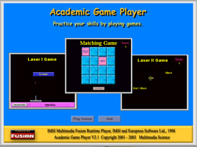 Academic Game Player Main Screen