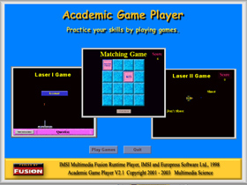 academic game player screen