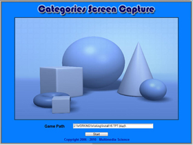 Categories Screen Capture Utility Screen