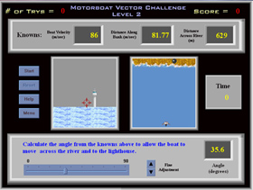 screen from motorboat challenge module