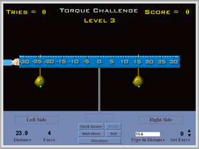 screen from torque challenge module