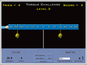 screen from torque challenge module