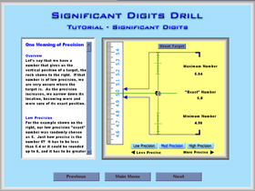 significant digits drill tutorial screen