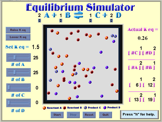 Equilibrium Simulator Screen Shot