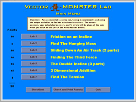 vector monster lab seven labs screen