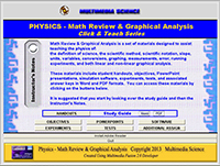 Graphical Analysis and Math Main Menu